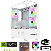 Resim XASER Xsr1093 Ryzen 5 5600 32GB Ram 1TB M.2 NVMe SSD 8GB RTX4060 Beyaz Oyuncu Masaüstü Bilgisayarı 