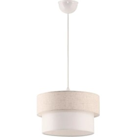 Resim Teknotrust Keten Kumaş Başlık 2 Katlı Pasta Avize Yatak Odası Çocuk Odası 