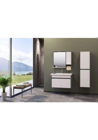 Resim Orka Aydos 65 Cm Mdf Banyo Dolabı Alt Modül Ve Lavabo Çok Renkli 