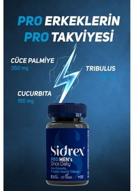 Resim Sidrex Pro Men's Once Daily Cüce Palmiye Eki İçeren Takviye Edici Gıda 30 Tablet 