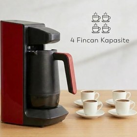 Resim Conti CKM-100 Kahveci Türk Kahve Makinesi - 4 Fincan, 500W, Taşma Önleyici Sensörlü, Sesli Uyarılı, Otomatik Kapanma, Bol Köpüklü Türk Kahvesi Makinesi 