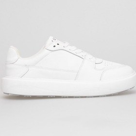 Resim Lufian 112230251 Mateas Erkek Hakiki Deri Klasik Sneaker Beyaz Beyaz 