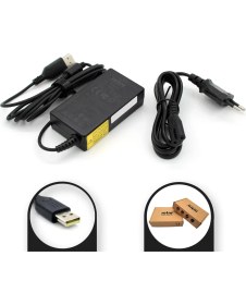 Resim 20V 2A 40W Eğik USB Uçlu Lenovo Adaptör Retro 