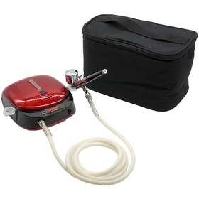 Resim Rox 0066 Akülü Airbrush Kompresör Mini Boya Tabancası Seti 
