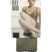 Resim Kadın Delhi File Desenli Külotlu Çorap Taş 