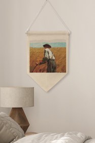 Resim Oturma Odası Duvar Dekoru, Pinterest Oda Dekoru, Sanat Serisi, Kanvas Flama Duvar Örtüsü NO:455 - Renkli - 23 / 50 x 70 