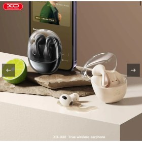 Resim Arc Xo X32 BEJ Uzay Şeffaf Kapak Tws Bluetooth Kulaklık 