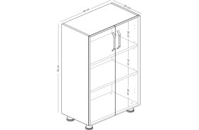 Resim Durusilya Çok Amaçlı Mutfak Banyo Balkon Kiler Dolabı Çift Kapaklı 