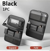 Resim Xuweiwei Black- 1 Adet Araç Depolama Çantası Araç Kolçak Askılı Saklama Torbası Araç Mendil Kutusu Katlanır Modüler Tasarım 