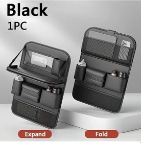 Resim Xuweiwei Black- 1 Adet Araç Depolama Çantası Araç Kolçak Askılı Saklama Torbası Araç Mendil Kutusu Katlanır Modüler Tasarım 
