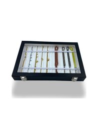 Resim Richbox Tesbih Kolye Bileklik Kutusu Siyah İçi Beyaz 