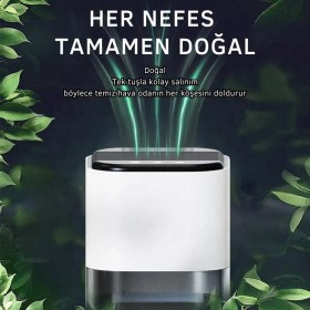 Resim Coofbe Led Işıklı Otomatik Banyo Mutfak Oda Dolap 2000ml Nem Alma Cihazı Mantar Rutubet Nem Önleyici 