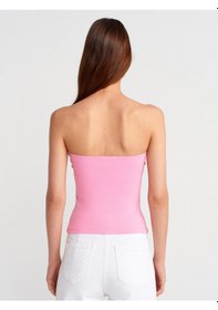 Resim Dilvin 21103 Straplez Top-pembe Pembe 