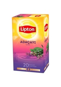 Resim Lipton Adaçayı Bitki Süzen Poşet Çay 2'li 20 x 2 G 
