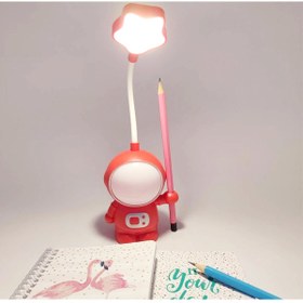 Resim Sensoria Sevimli Astronot Gece Lambası Masa Üstü Lamba Kalemtraş Kalem Tutucu Usb Şarj 2 Kademeli 