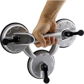 Resim Üçlü Alüminyum Cam Vantuzu Vakumlu Fayans Ahşap Tutucu Taşıma Araba Kaporta Göcük Çektirme 3'lü 