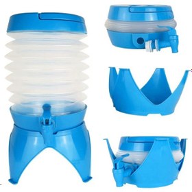 Resim Gaman Katlanabilir Musluklu Su Sebili 5 Litre Piknik Kamp Su Ayran Meşrubat Içecek Bidonu 