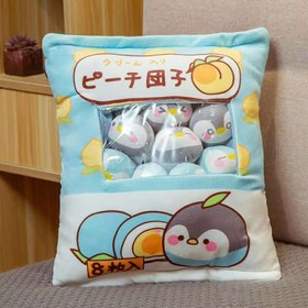 Resim A Big Bag Of Snack Doll Cute Doll Sleeping Pillow For Girl Ankle Biter Pillow - A Bag Of Hamster Type B / 50 40cm Containing 8 Dolls 