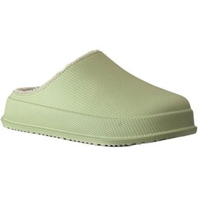 Resim Cex 3pr Pastel Yeşil Kadın İçi Tüylü Sabo Terlik Yeşil 