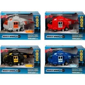 Resim Sunman Maxx Wheelss Sesli Ve Işıklı 1:20 Kurtarma Helikopter Resc 