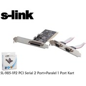 Resim S-link SL-985-1p2 1 Port Paralel + 2 Port rs232 Pcı Kart 