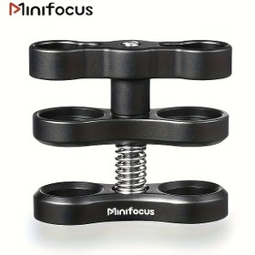Resim MINIFOCUS 360 ° Döner Alüminyum Top Kafa Montajı - Su Altı Fotoğrafçılığı için Kelebek Klips Adaptörü, Hafif ve Dayanıklı, CamDive, Meikon, Ikelite, TLC, Ultrahafif, Nauticam, , DJI, Xiaomi, SJ CAM, RAM Sistemleri ile Uyumlu, Ekipman Destek Kol | Dönen Top Kafası | Yaylı Mekanizma 