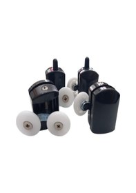 Resim Siyah Cam Duşakabin Tekerleği Çiftli Takım 8'Li Parça Diğer 