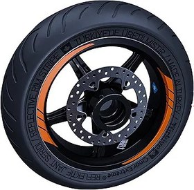 Resim Çınar Extreme Floresan Turuncu Moto GP İç Jant Şeridi Sticker 