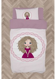 Resim Mekta Home Bebek Ve Çocuk Odası Kıvırcık Saçlı Prenses Kız Deseli Nevresim Takımı 