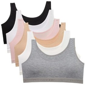 Resim Dondeza Genç Kız Kalın Askılı Pedli Alıştırma Sütyeni 3'Lü Karışık Paket Fua Shop Asorti L/Xl Asorti 