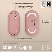 Resim Logıtech Pebble 2 M350s Kablosuz Bluetooth Sessiz Optik Mouse Pembe 910-007014 