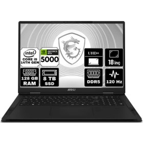 Resim Msı Creator Pro X18 Hx Intel Core I9 14900HX 128GB 8tb SSD RTX5000 Ada 16GB Freedos 18" UHD 120Hz Taşınabilir Bilgisayar A14VMG-484TR-A2 