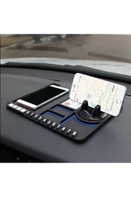 Resim İB GLOBAL Torpido Üstü Numaratörlü Telefon Tutucu Kaydırmaz Mat Araba için Kaymaz PED 