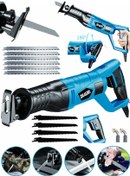 Resim Dragro GRZ-tlk9000 Mavi 10 Uç 9000 Sjs 6 Kademe Devir Ayarli Bakir Sargili Beton Tuğla Kemik Kesme Tilki Kuyruğu 