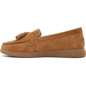 Resim Derimod Kadın Taba Süet Deri Konfor Loafer 26PFD150510 