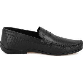 Resim Desa Daniel Siyah Erkek Deri Loafer 