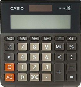 Resim Casio MH-14-BK Masaüstü 14 Hane Hesap Makinesi 