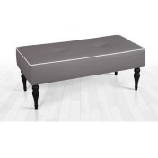 Resim Lorence Home Lungo Deri Bench Puf(Gri) 