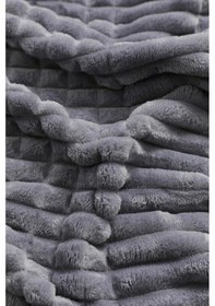 Resim Merinos Modern Line 3 Parça Battaniye Seti - Antrasit Renk 