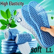Resim 4 adet/2 Çift - Yazlık Nefes Alabilen Tabanlıklar - Ultra Hafif Unisex Spor ve Günlük Ayakkabılar için, Hava Yastığı Tasarımı, Yüksek Esneklikte Premium Yumuşak Malzemeden Yapılmış, Mükemmel Ter Emme ve Koku Kontrolü, Spor ve Günlük Uzun Süre Durma Senaryoları İçin Uygun, Ayakları Etkili Şekilde Kuru Tutuyor. Benzersiz File Tasarım Havalandırmayı Artırır, Ayakların Sıkışma Duygusunu Azaltır, Ayakkabının Ortamını Korur ve Ayakları Koruyan Pratik Ürün 