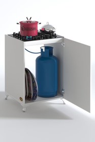 Resim Kenzlife Ocak Dolabı Kamuran Byz 85*60*56 Hazır Mutfak Ankastre Gömme Ocak İçin Arkalıksız 