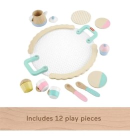 Resim Storemax Ahşap Çay Seti Okul Öncesi Çağdaki Çocuklar Için 12 Ahşap Parçadan Oluşan Ahşap Çay Partisi Seti HXT82 