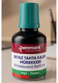Resim Yeşil Yazı Tahta Kalemi 3 Adet Ve Yazı Tahta Mürekkebi 30 Ml 1 Adet Doldurulabilir Tahta Kalemi Beyaz Yazı Tahtası 