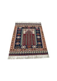 Resim Zehra Abla Halı Yeni El Dokuma Otantik Balıkesir Yörük Yün Kilim 6406 
