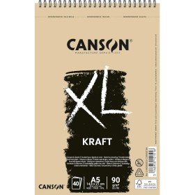 Resim TeknoKapsül Xl Eskiz Resim Defteri, Spiralli, 40 Sayfa, A5, Brun, 90G 