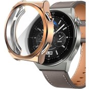 Resim Noktaks - Huawei Uyumlu Huawei Watch Gt 3 Pro 43mm - 360 Kasa Ve Ekran Koruyucu Watch Gard 02 Koruyucu Silikon 