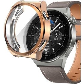 Resim Noktaks - Huawei Uyumlu Huawei Watch Gt 3 Pro 43mm - 360 Kasa Ve Ekran Koruyucu Watch Gard 02 Koruyucu Silikon 