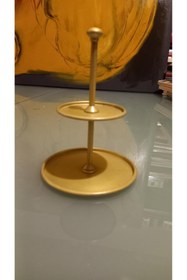 Resim Mia PASTA SUNUM 2 KATLI MAT GOLD MİNİ 