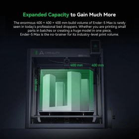 Resim Creality Ender-5 Max 3D Yazıcı, 400 × 400 × 400 Mm'lik Geniş Yapı Alanı, 700 Mm/sn'lik Ultra Hızlı Corexy Baskı Hızı, Baskı Çiftlikleri Için Creality Os ile Akıllı Kontrol 