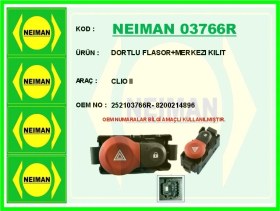 Resim Dortlu Flasor Merkezı Kılıt Clıo Iı 252103766r 8200214896 